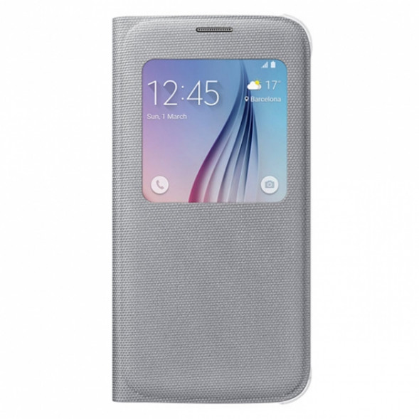Чехол для Samsung Galaxy S6 S-View Cover (EF-CG920BSE), Silver в Махачкале