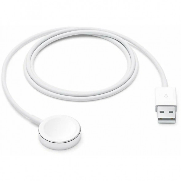 Кабель Apple USB с магнитным креплением для зарядки Apple Watch, 1 м, белый (MX2E2) в Махачкале