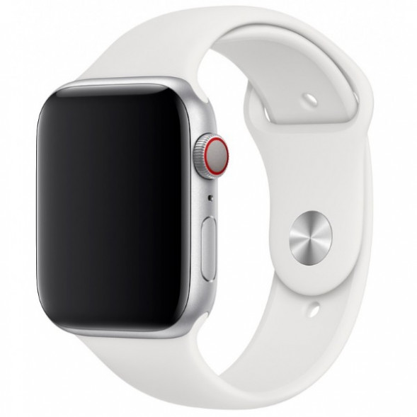 Ремешок для Apple Watch 40mm White Sport Band (MTP52ZM/A), белый в Махачкале