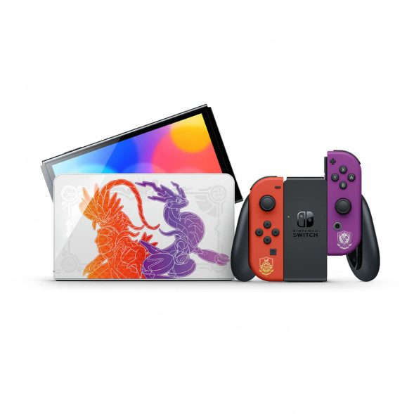 Игровая приставка Nintendo Switch OLED 64 ГБ, Pokemon Scarlet &amp;amp; Violet Edition в Махачкале