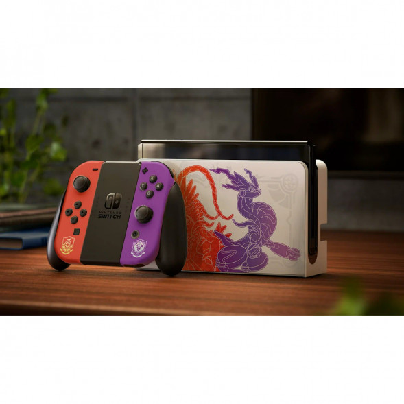 Игровая приставка Nintendo Switch OLED 64 ГБ, Pokemon Scarlet &amp;amp; Violet Edition в Махачкале