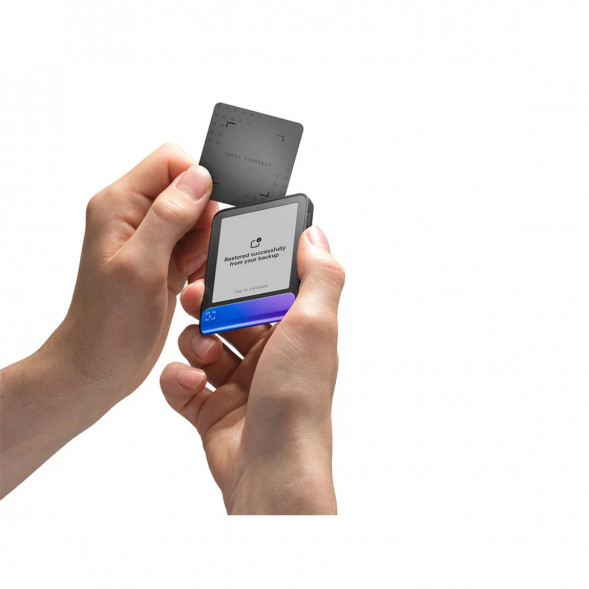 Аппаратный криптокошелек Ledger Flex+Recovery Key, Neptune Blue в Махачкале