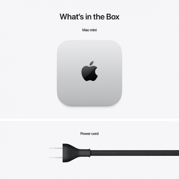 Компьютер Apple Mac mini M4 2024 (MU9E3) (10 Core GPU, 16ГБ, 512ГБ SSD, Apple, macOS), серебристый в Махачкале