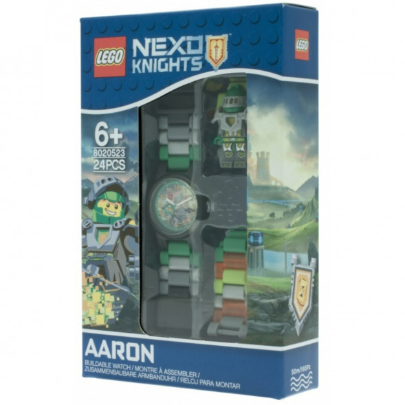 Часы LEGO Nexo Knights 8020523 Аарон с минифигуркой в Махачкале
