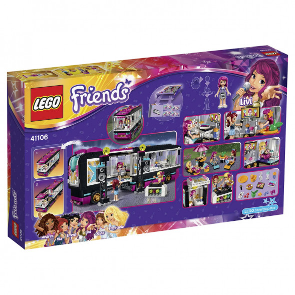 Конструктор LEGO Friends 41106 Поп звезда: гастроли в Махачкале