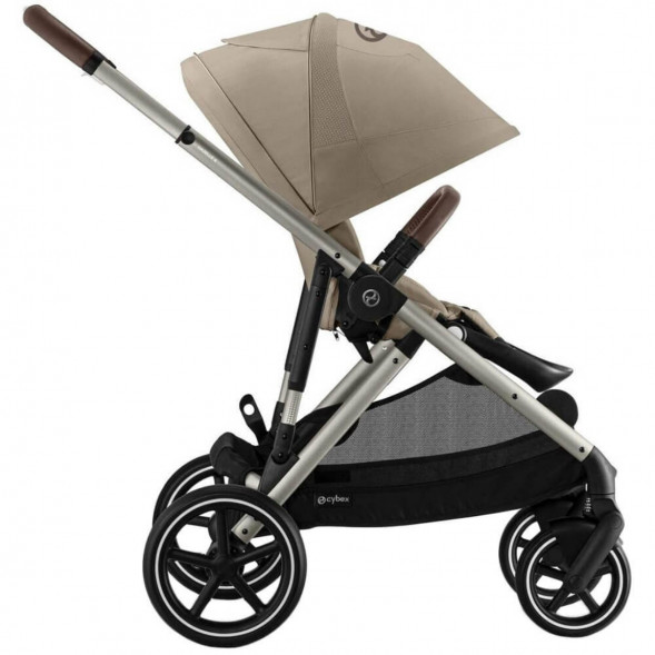 Детская коляска Cybex Gazelle S TPE Almond Beige с корзиной и дождевиком в Махачкале