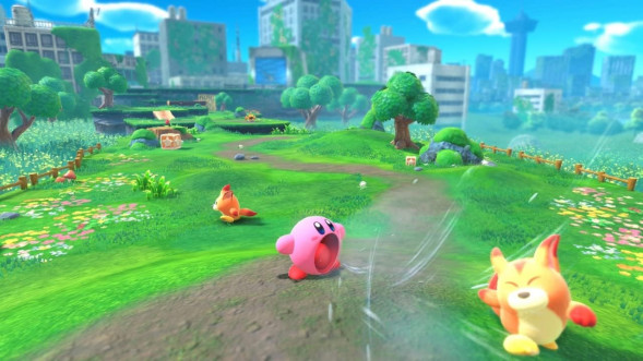 Игра Kirby and the Forgotten Land + Star-Crossed World [Nintendo Switch 2, английская версия] в Махачкале