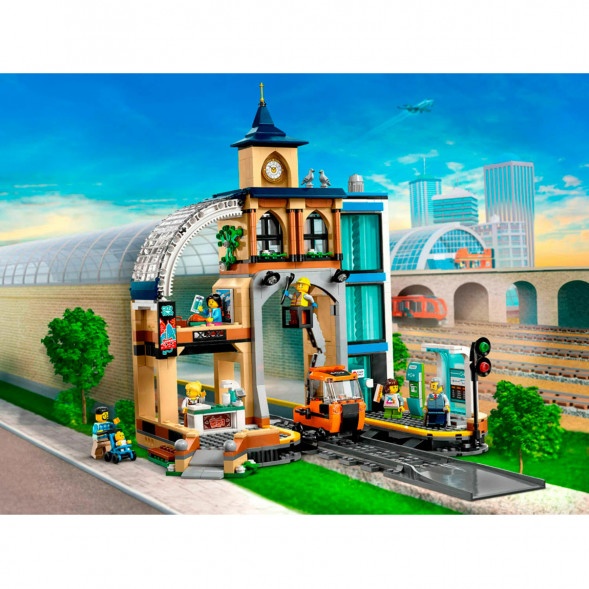 Конструктор LEGO City 60469 Центральный железнодорожный вокзал в Махачкале