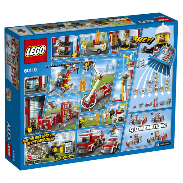 Конструктор LEGO City 60110 Пожарная часть в Махачкале