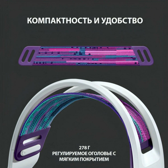 Игровая гарнитура Logitech G733 RGB Lightspeed Wireless, белый в Махачкале