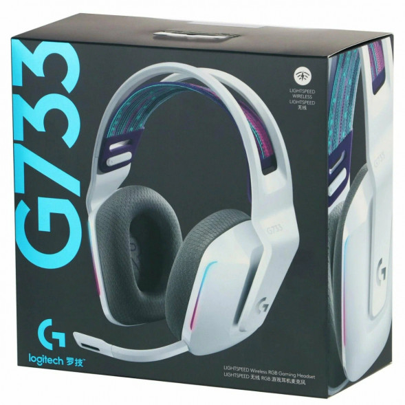 Игровая гарнитура Logitech G733 RGB Lightspeed Wireless, белый в Махачкале