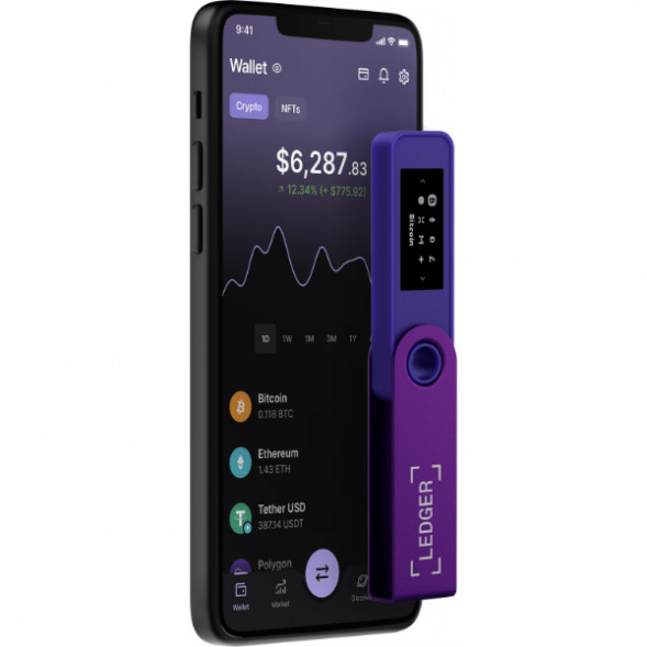 Криптокошелек Ledger Nano S Plus 1 шт., Purple Amethyst в Махачкале