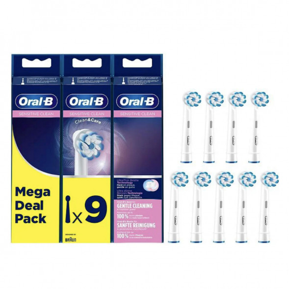 Насадки на зубные щетки Oral-B Sensitive Clean, 9 шт. в Махачкале