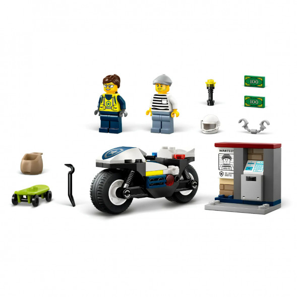 Конструктор LEGO City 60455 Полицейская погоня на мотоцикле в Махачкале