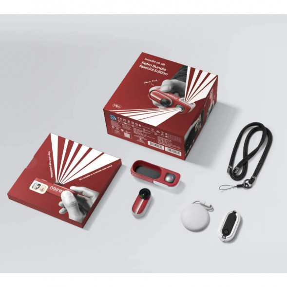 Экшн-камера Insta360 Go 3S Retro Bundle Special Edition 128ГБ, Red в Махачкале