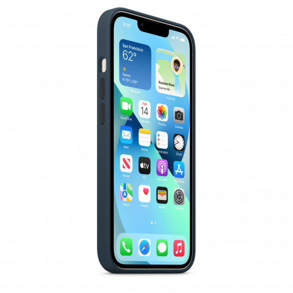 Силиконовый чехол MagSafe для Apple iPhone 13, Abyss Blue в Махачкале