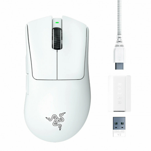 Мышь беспроводная/проводная Razer Deathadder V3 Pro [RZ01-04630200-R3G1] белый в Махачкале