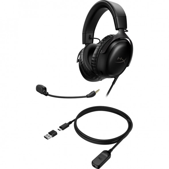 Компьютерная гарнитура HyperX Cloud III проводная, чёрный в Махачкале