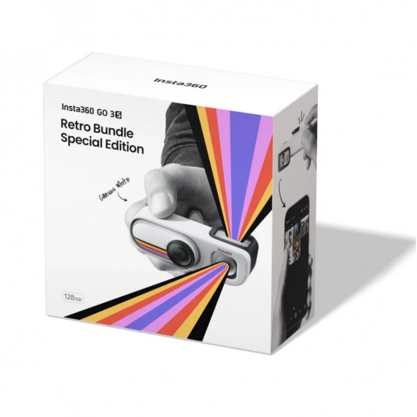 Экшн-камера Insta360 Go 3S Retro Bundle Special Edition 128ГБ, White в Махачкале