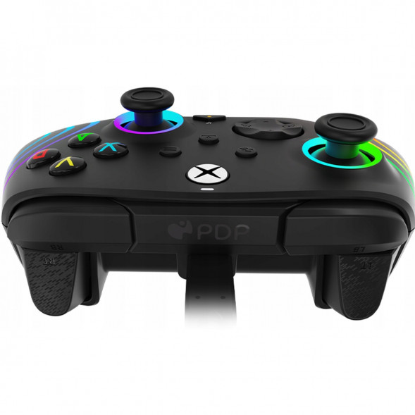 Геймпад проводной PDP для Xbox Afterglow Wave, Black в Махачкале