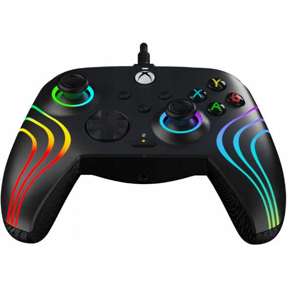 Геймпад проводной PDP для Xbox Afterglow Wave, Black в Махачкале