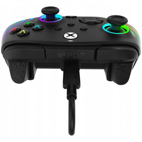 Геймпад проводной PDP для Xbox Afterglow Wave, Black в Махачкале