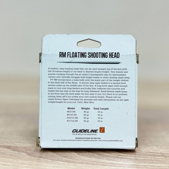 Рыболовная леска Guideline Power Taper RM Float #9/10, 16m, 45gm, Mist Blue в Махачкале