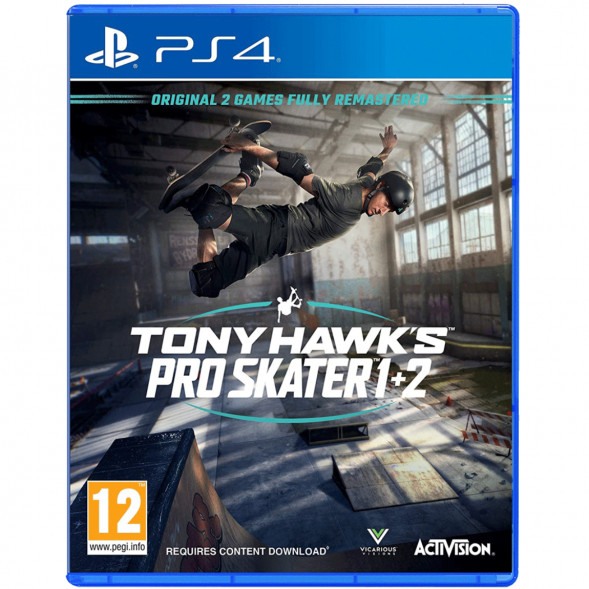 Игра Tony Hawk&amp;#039;s Pro Skater 1 + 2 [PS4, английская версия] в Махачкале
