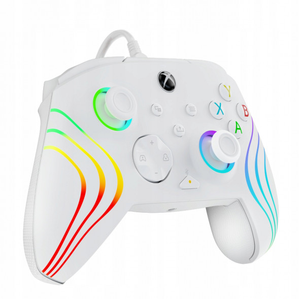 Геймпад проводной PDP для Xbox Afterglow Wave, White в Махачкале