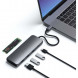 Док-станция Satechi USB-C Hybrid Multiport Adapter (with SSD Enclosure M.2 SATA, 2xUSB 3.1, USB Type-C, HDMI), Серый ST-UCHSEM в Махачкале