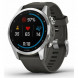 Умные часы Garmin Fenix 7s серебристый с графитовым силиконовым ремешком 010-02539-01 в Махачкале
