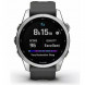Умные часы Garmin Fenix 7s серебристый с графитовым силиконовым ремешком 010-02539-01 в Махачкале