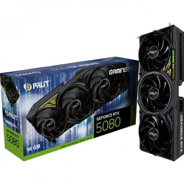 Видеокарта NVIDIA GeForce RTX 5080 Palit GamingPro V1 16GB (NE75080019T2-GB2031Y) в Махачкале