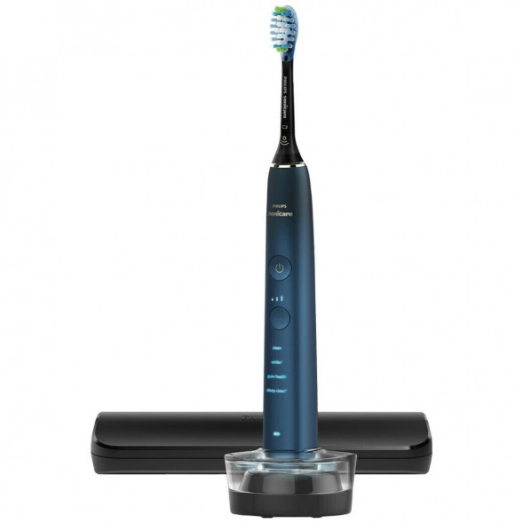 Электрическая звуковая зубная щетка Philips Sonicare DiamondClean 9000 HX9911/88, темно-синий в Махачкале