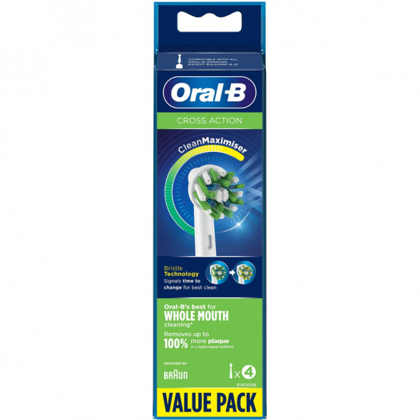 Насадки на зубные щетки Oral-B Cross Action, 4 шт. в Махачкале