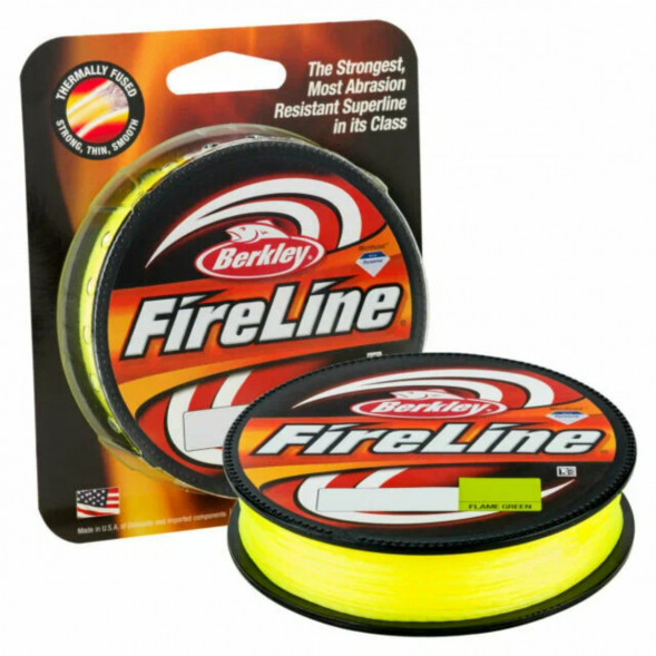 Леска Berkley FireLine 0,25mm 17,5kg 270m, Flame Green (желтый неон) в Махачкале