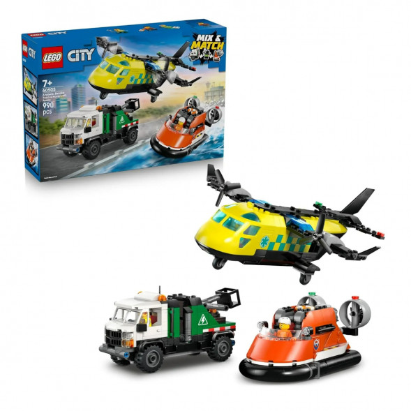 Конструктор LEGO City 60505 Самолет, сервисный грузовик и судно на воздушной подушке в Махачкале