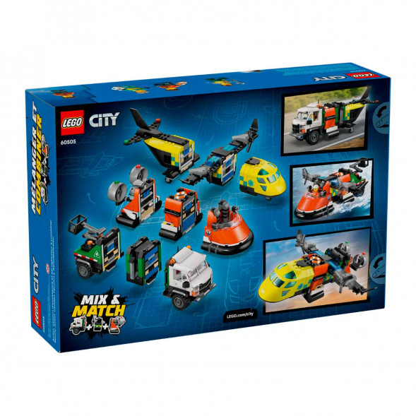 Конструктор LEGO City 60505 Самолет, сервисный грузовик и судно на воздушной подушке в Махачкале