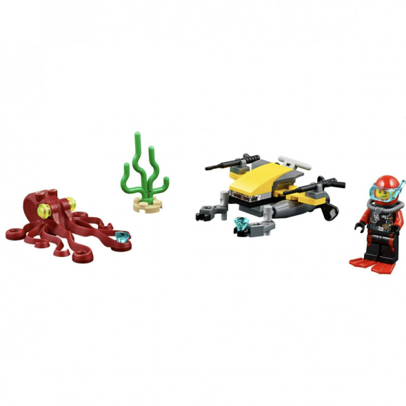 Конструктор LEGO City Deep Sea Explorers 60090 Глубоководный скутер в Махачкале