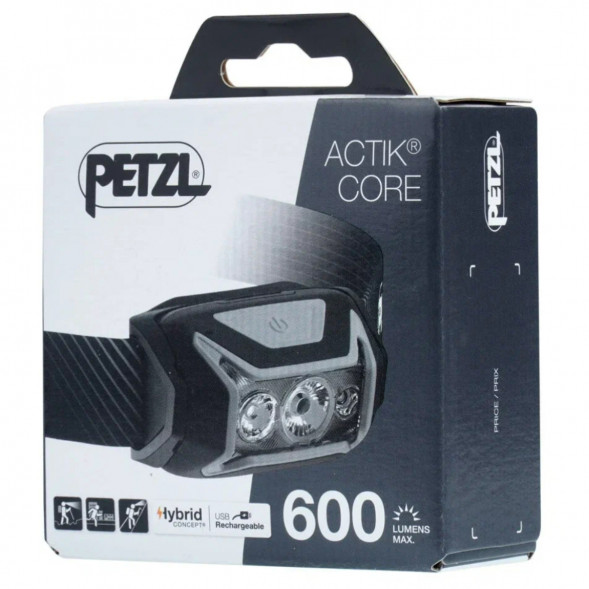 Налобный фонарь Petzl Actik Core E065AA00, 600 лм, серый в Махачкале