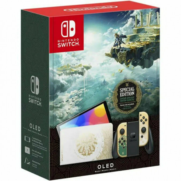 Игровая приставка Nintendo Switch OLED 64 ГБ, без игр, The Legend of Zelda: Tears of the Kingdom в Махачкале