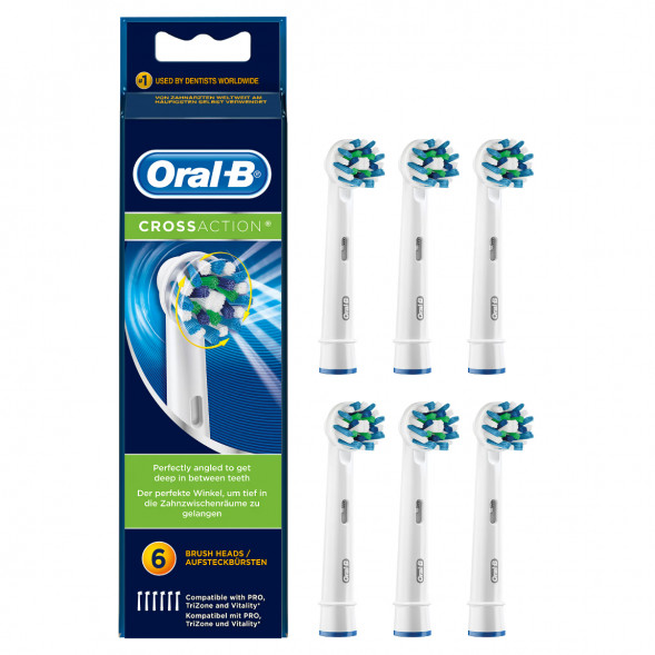 Насадки на зубные щетки Oral-B Cross Action, 6 шт. в Махачкале
