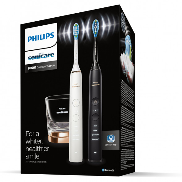 Набор из 2 электрических зубных щеток Philips Sonicare HX9914/57 9000 DiamondClean в Махачкале