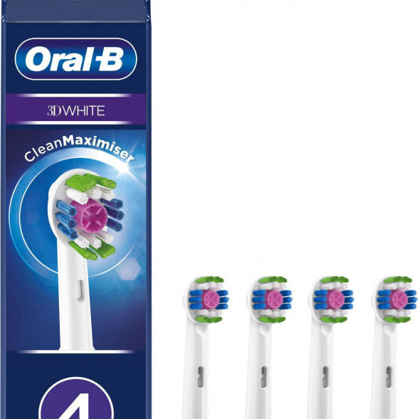 Насадки на зубные щетки Oral-B 3D White, 4 шт. в Махачкале