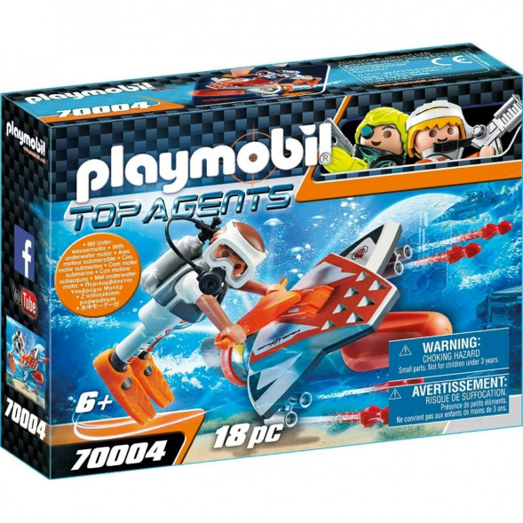 Конструктор Playmobil Top Agents 70004 Подводное крыло шпионской команды в Махачкале