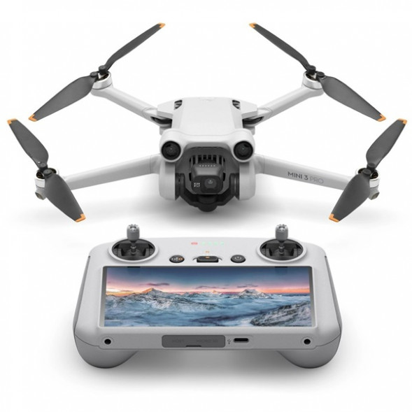 Квадрокоптер DJI Mini 3 Pro (DJI RC), серый в Махачкале