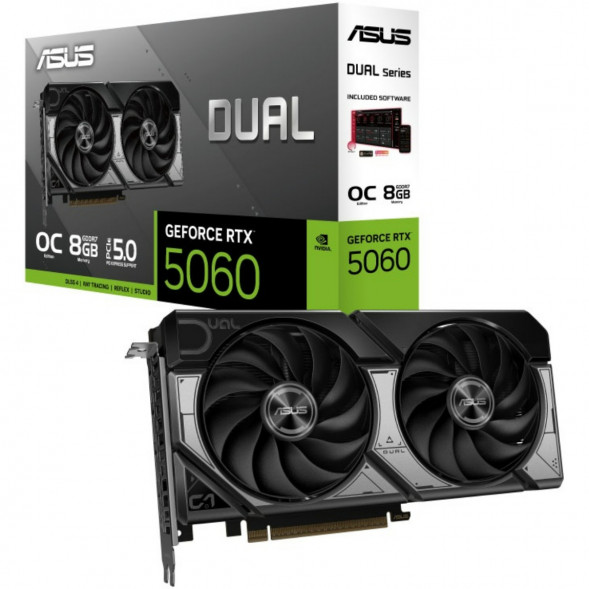 Видеокарта ASUS GeForce RTX 5060 Dual OC 8Gb (DUAL-RTX5060-O8G) в Махачкале