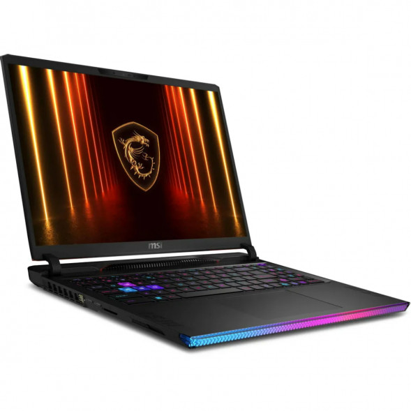 Ноутбук MSI Raider 16 HX AI A2XWHG-814XRU (16&amp;quot;, IPS, Intel Core Ultra 7 255HX 2.4ГГц, 20 ядер, 32ГБ DDR5, 1ТБ SSD, NVIDIA GeForce RTX 5070 Ti 12 ГБ, FreeDOS), черный в Махачкале