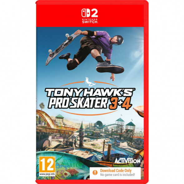 Игра Tony Hawk&amp;#039;s Pro Skater 3+4 (код загрузки) [Nintendo Switch 2, английская версия] в Махачкале