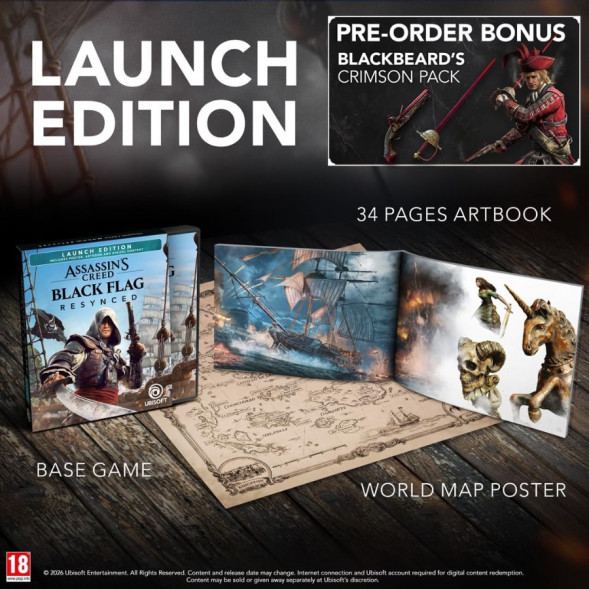 Игра Assassin&amp;#039;s Creed: Black Flag Resynced. Launch Edition [PS5, русские субтитры] в Махачкале